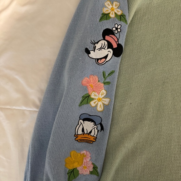 Disney Hot Topic Pastel Colorblock Cardigan Mickey Minnie Sweater Plus Size 5 - Picture 8 of 9